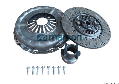 6126.03 – 3400 001 126:80S – KIT DE EMBREAGEM REMANUFATURADO. VWC 5.150/8.160/9.160/10.160 CARGO 816E/1 (1585+5585) – 325MM