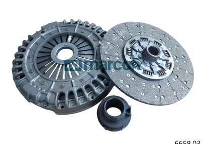 6658.03 – 3400 000 248:80S – KIT DE EMBREAGEM REMANUFATURADO. MBB (1419/1621 – OM-366 CX.MB G60-6) (1258+5534) – 350MM